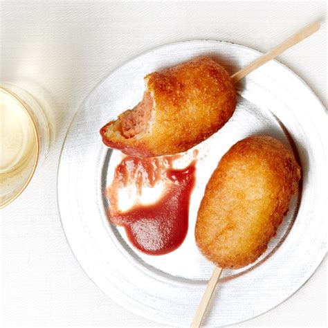 How long do you cook frozen mini corn dogs in air fryer? Mini Corn Dogs with Cranberry Mustard Recipe | MyRecipes