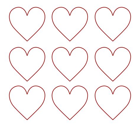 Printable Half Heart Template Heart Template Free Printable Heart Cut