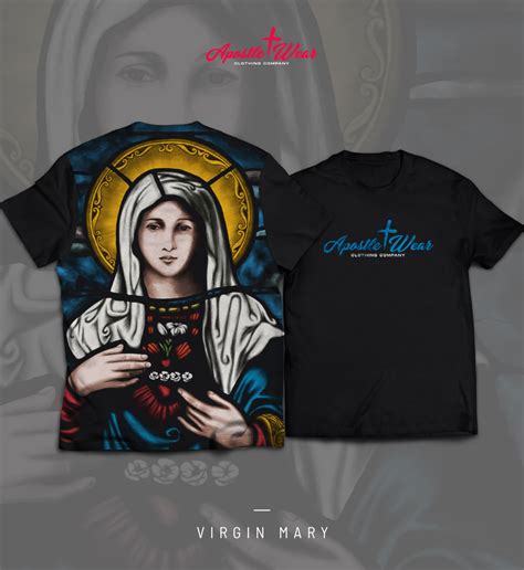 virgin mary t shirt apostle wear