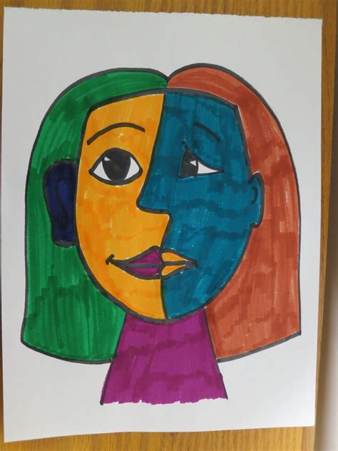 Pablo Picasso Faces Picasso Faces Easy Art For Kids Arty Crafty
