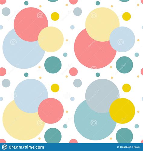 Seamless Background Of Colored Circles Stock Vector Illustration Of