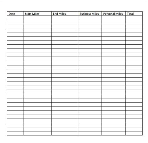 A daily log sheet template free is used to track the routines of an employee. Mileage Log Template- 14+ Download Free Documents In Pdf,Doc