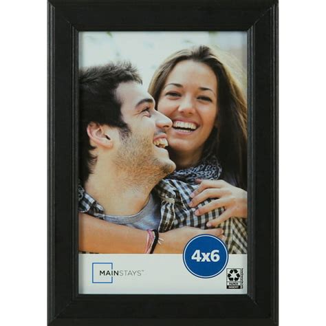 Mainstays 4x6 Step Black Basic Tabletop Picture Frame