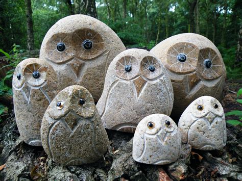 Carved Stone Owl Home And Living Home Décor