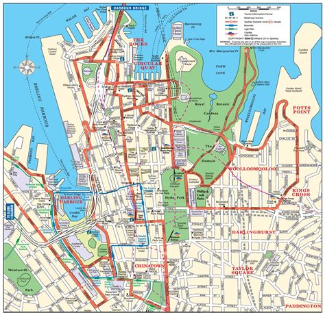 Map Of Sydney Sydney Map City Australia