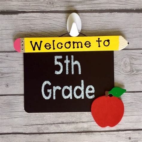 5th Grade Sign Etsy