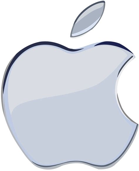Silver Apple Logo 1 flat by WindyThePlaneh on DeviantArt png image