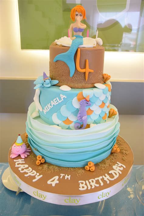 Mermaid Cake Theme 4 Year Old Girl Check Out Our Page For More Ideas
