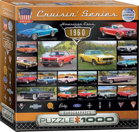Eurographics Cruisin Classics Cars 1960s Puzzle 1000 Piece Amazon