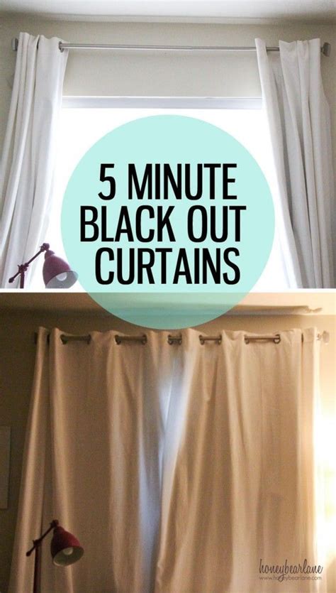 5 Minute Blackout Curtains Diy Blackout Curtains Diy Curtains No