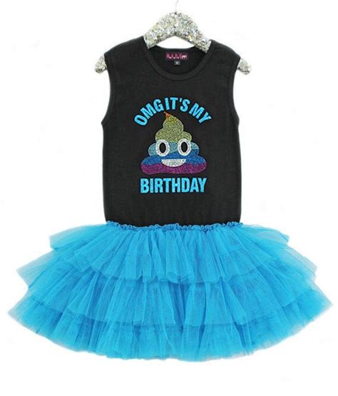 Poop Emoji Rainbow Poop Emoji Birthday Girls Tutu Dress Party Dress