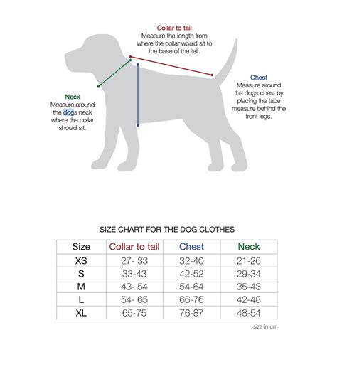 Pet Size Guide Back On Track Usa