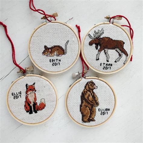 diy cross stitch christmas ornaments a lively hope