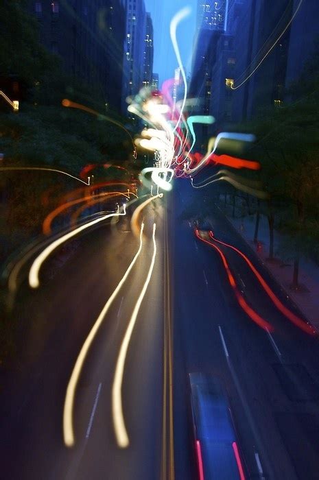 Night Street Scene Blur Photography Time Photography Movement