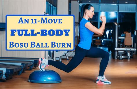 A Full Body Abs Burning Bosu Ball Workout For Beginners Bosu Ball