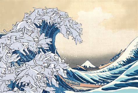 The Great Wave Off Kanagawa Wallpaper Картинки рисунки