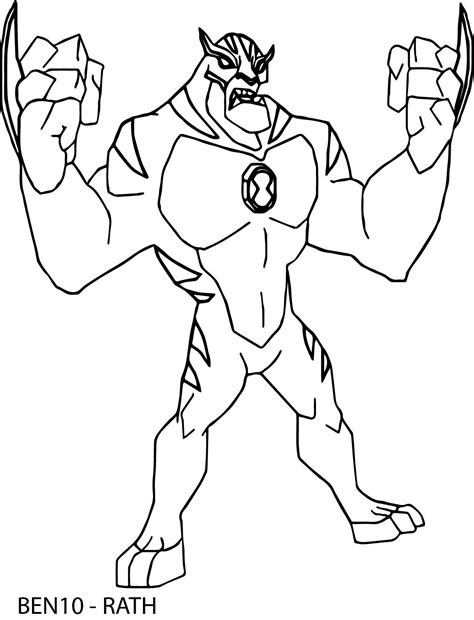 Cool Rath Ben 10 Alien Force By Bentenny 10 Coloring Page Planet