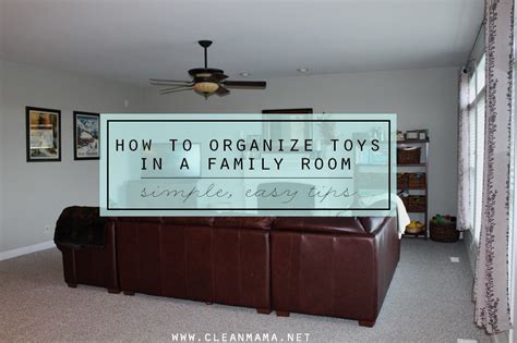 They are stored in the dining room and he can have them out in the day and i try and get him to tody up before getting something else out. Organized Family Room Home Tour - Toys - Clean Mama