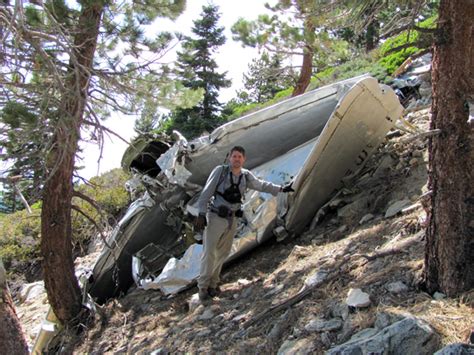 North American Tb 25 Mitchel 44 86805 Plane Crash On San Gorgonio Peak