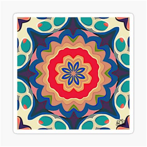 Symmetry 1059 Mandala Inspired Creation Sticker By Mandala Hub