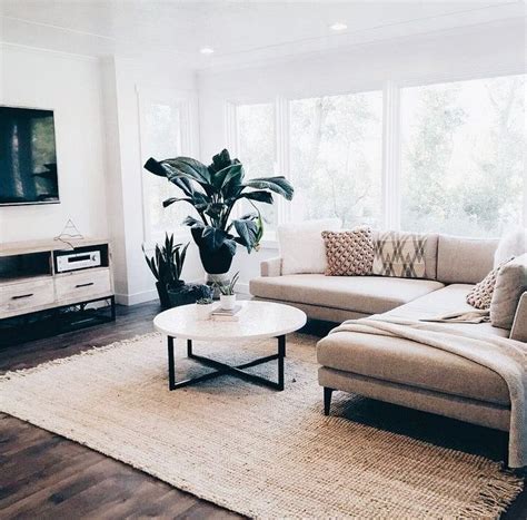 40 Easy Living Room Decorating Ideas With Minimalist Plants Modern
