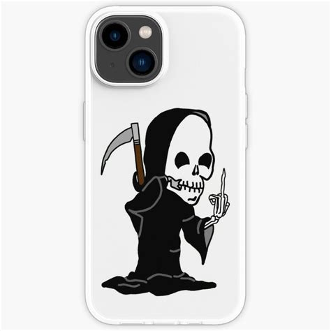 Grim Reaper Giving The Finger Iphone Case For Sale By Imphavok