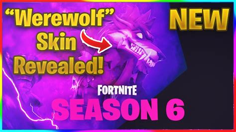 New Season 6 Werewolf Skin Teaser 3 Revealed Fortnite Fortnite News Youtube