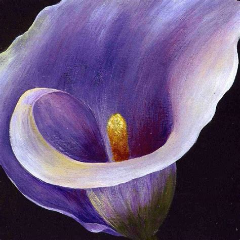 Lavender Calla Lily Painting By Tracey Harrington Simpson