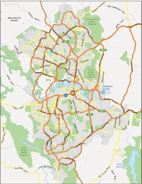 Canberra Map Australia Gis Geography