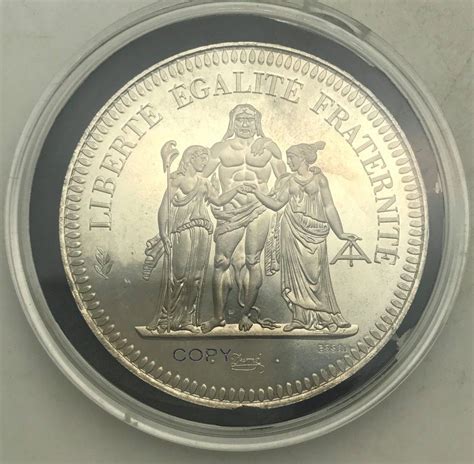 France Liberte Egalite Fraternite 1973 20 Francs 90 Silver With