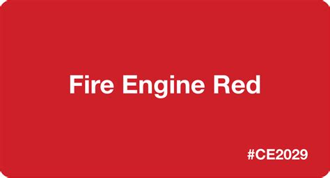 Fire Engine Color Best Practices Color Codes Palettes And More