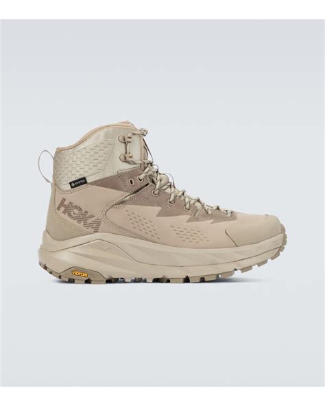 Hoka One One Kaha Gore Tex Hiking Boots In Natural For Men Lyst