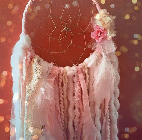 Blush Pink Dream Catcher Dreamcatcher Tapestry Pink And Etsy
