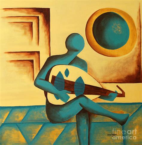 Oud Player Painting By Dina Daboub Fine Art America