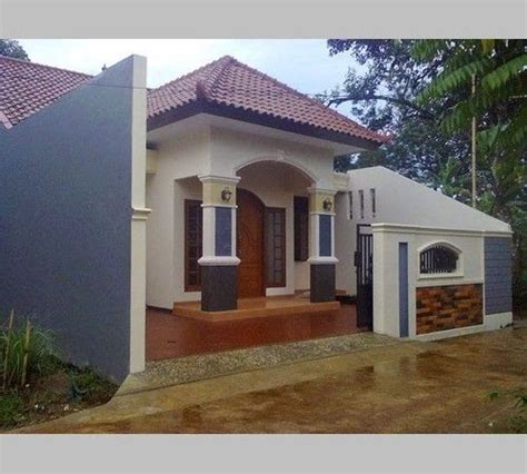 Denah rumah minimalis teras depan dan samping cat. Teras Rumah Sederhana Kampung - Desain Rumah