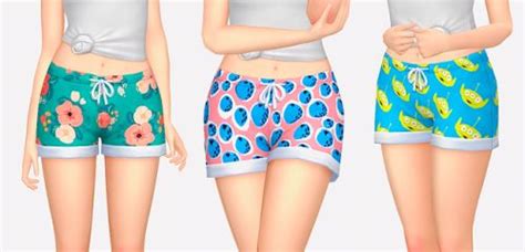 Loose Sleep Shorts Sims 4 Maxis Match Cc Sims 4 Clothing Maxis Match