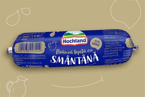 Hochland Processed Cheese Roll Packaging On Behance