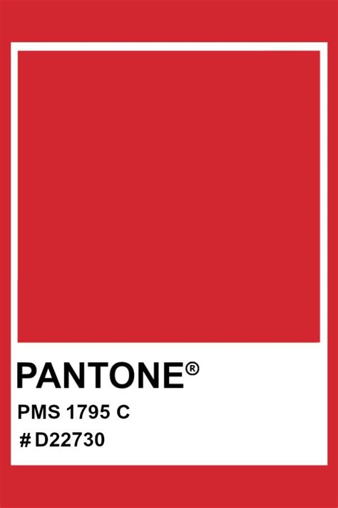 Pantone 1795 C Pantone Color Pms Hex Colores Pantone Paletas De