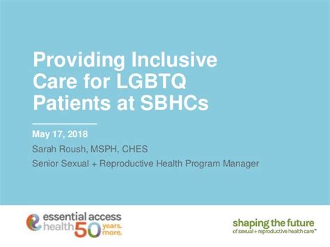Providing Inclusive Care For Lgbtq Patients At Sbhcs