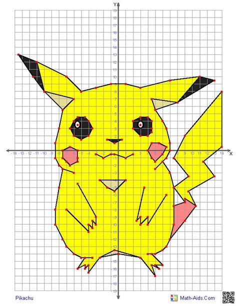 Pikachu Plotting Points Coordinate Graphing Pictures Graphing