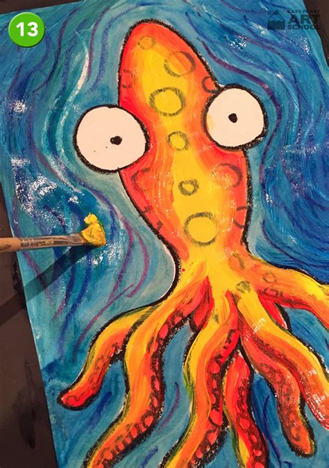 Blue Ringed Octopus13 Easy Peasy Art School