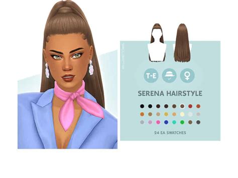 Serena Hairstyle Sims Haircuts