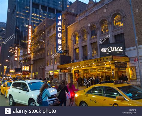 Broadway Theater Row Stock Photo Alamy