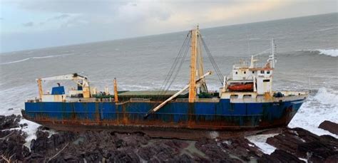 Marine Contractors Board Ghost Ship Grounded In Ireland Safety4sea