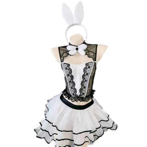 Cute Lace Rabbit Bunny Girl Erotic Uniforms Slim Dress Up Sm Outfit