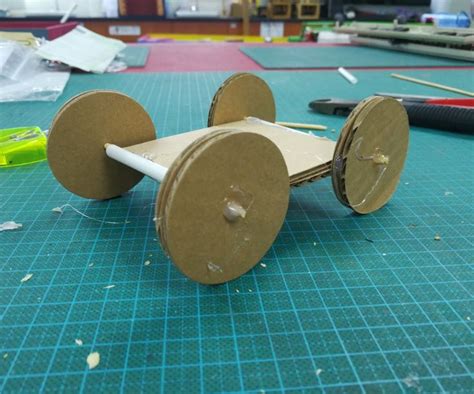 A Simple Cardboard Car To Make With Kids Easy Wood Projects For Kids