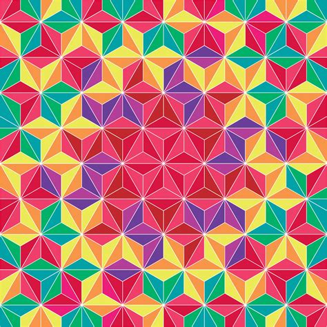 Colorful Triangle Geometric Pattern Background 194908