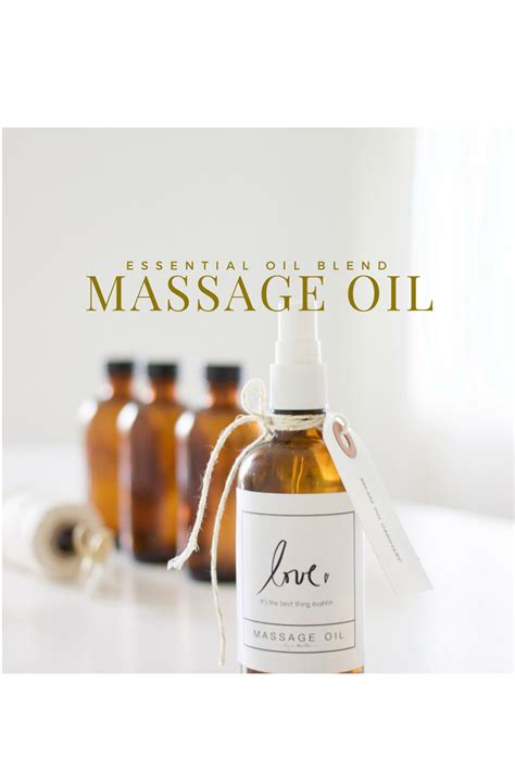 Make Your Own Massage Oil With Essential Oil Ps Its Ahhhmazing Recipe Essential Oils For