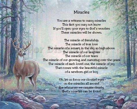 Miracles Sentimental Print Perfect For Framing T For Best Etsy In