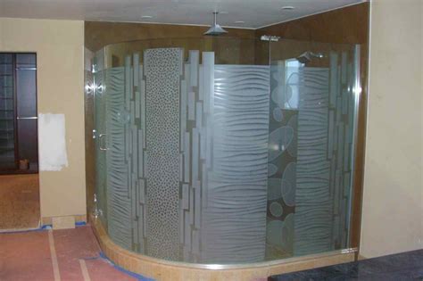 stunning curved glass shower enclosure sans soucie art glass